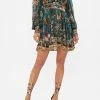 SHORT DRESS WITH BLOUSON SLEEVE VERDIS WORLD