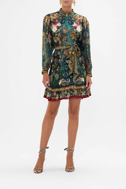 DROP SLEEVE SHIRT DRESS VERDIS WORLD -clothing shop CAMILLA 00024745 DROP SLEEVE SHIRT DRESS VERDIS WORLD 1