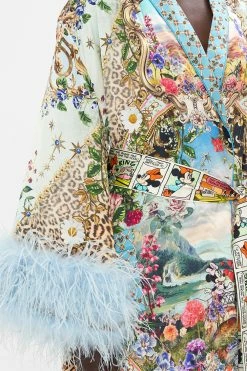 LONG ROBE WITH FLARED SLEEVE MICKEY TAKES A TRIP -clothing shop CAMILLA 00024784 LONG ROBE WITH FLARED SLEEVE MICKEY TAKES A TRIP 5