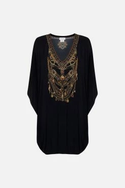 BAT SLEEVE DRESS LOOK UP TESORO -clothing shop CAMILLA 00024815 BAT SLEEVE DRESS LOOK UP TESORO GHOST