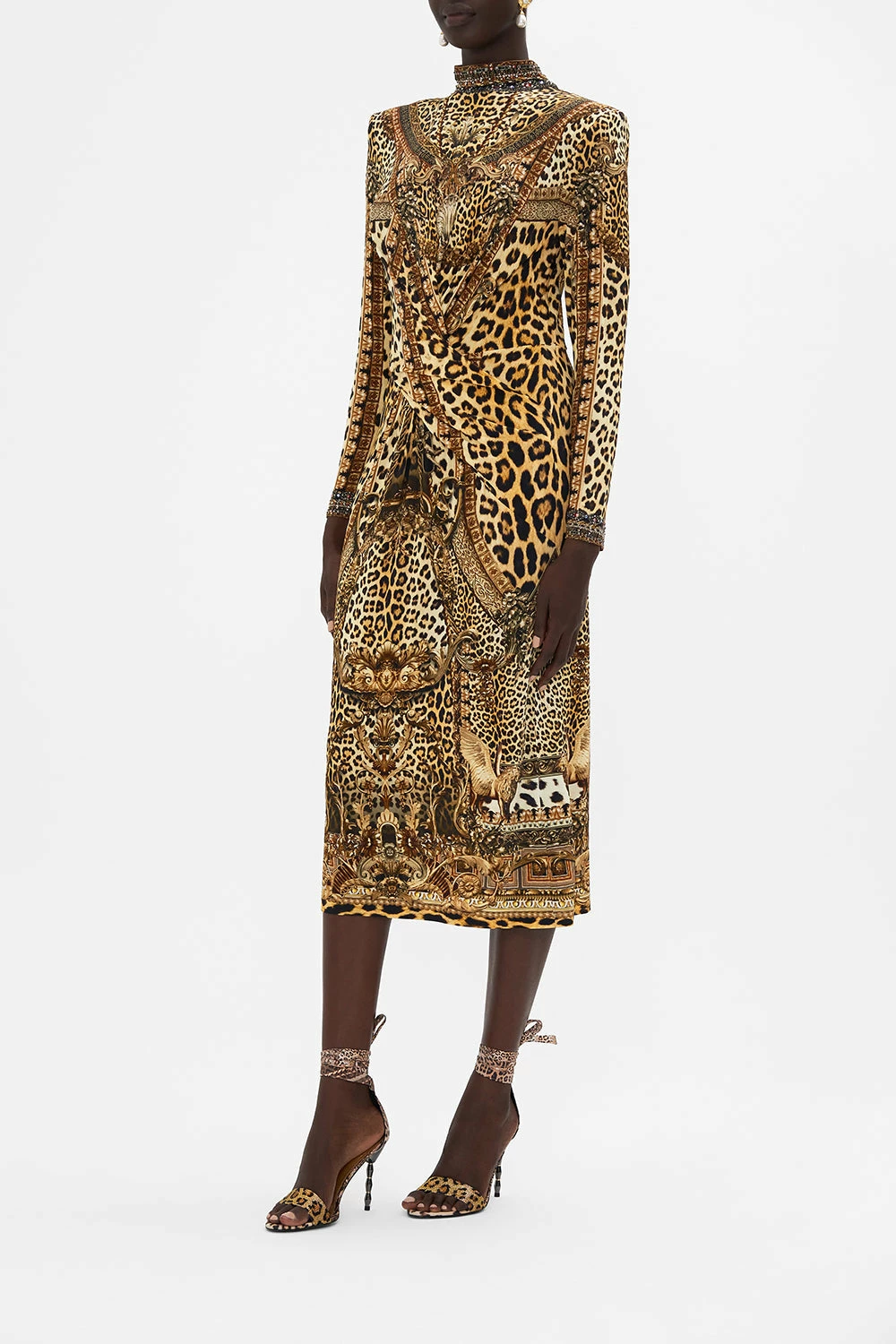 CROSS FRONT MIDI DRESS STANDING OVATION 4 CROSS FRONT MIDI DRESS STANDING OVATION - Image 4