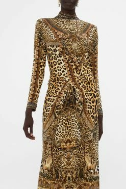 CROSS FRONT MIDI DRESS STANDING OVATION 10 CROSS FRONT MIDI DRESS STANDING OVATION -clothing shop CAMILLA 00024818 CROSS FRONT MIDI DRESS STANDING OVATION 4