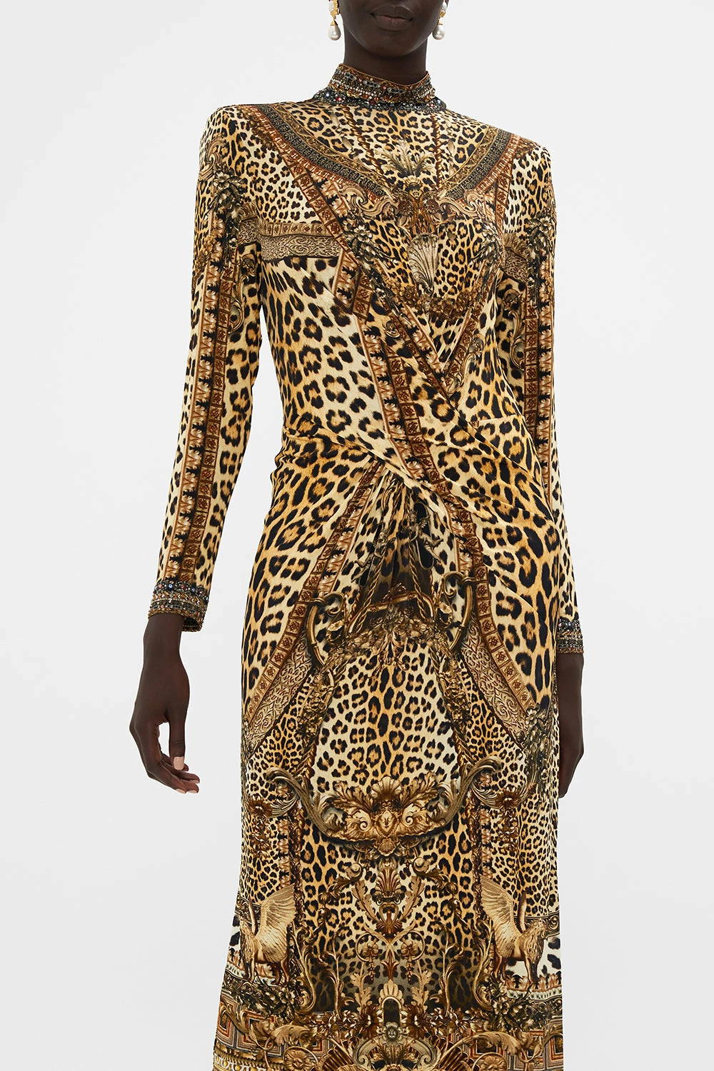 CROSS FRONT MIDI DRESS STANDING OVATION 5 CROSS FRONT MIDI DRESS STANDING OVATION - Image 5