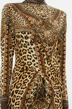 CROSS FRONT MIDI DRESS STANDING OVATION 11 CROSS FRONT MIDI DRESS STANDING OVATION -clothing shop CAMILLA 00024818 CROSS FRONT MIDI DRESS STANDING OVATION 5