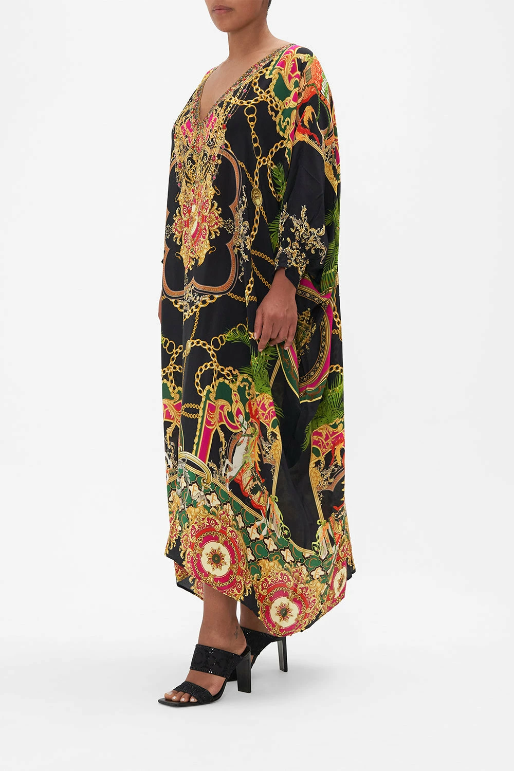 MIDI KAFTAN WITH CUFF JEALOUSY AND JEWELS 2 MIDI KAFTAN WITH CUFF JEALOUSY AND JEWELS - Image 2