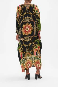 MIDI KAFTAN WITH CUFF JEALOUSY AND JEWELS 8 MIDI KAFTAN WITH CUFF JEALOUSY AND JEWELS -clothing shop CAMILLA 00024819 MIDI KAFTAN WITH CUFF JEALOUSY AND JEWELS 3