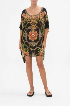SHORT ROUND NECK KAFTAN JEALOUSY AND JEWELS