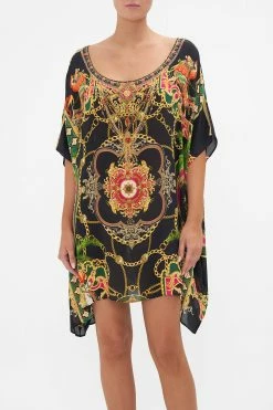 SHORT ROUND NECK KAFTAN JEALOUSY AND JEWELS 9 SHORT ROUND NECK KAFTAN JEALOUSY AND JEWELS -clothing shop CAMILLA 00024820 SHORT ROUND NECK KAFTAN JEALOUSY AND JEWELS 4