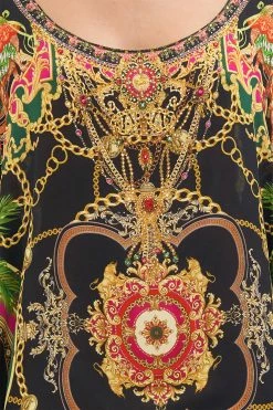 SHORT ROUND NECK KAFTAN JEALOUSY AND JEWELS 10 SHORT ROUND NECK KAFTAN JEALOUSY AND JEWELS -clothing shop CAMILLA 00024820 SHORT ROUND NECK KAFTAN JEALOUSY AND JEWELS 5