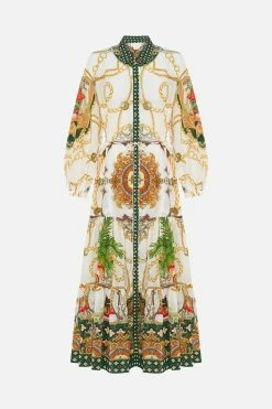 TIERED LONG SHIRT DRESS MY SWEET DEVOTION -clothing shop CAMILLA 00024829 TIERED LONG SHIRT DRESS MY SWEET DEVOTION GHOST