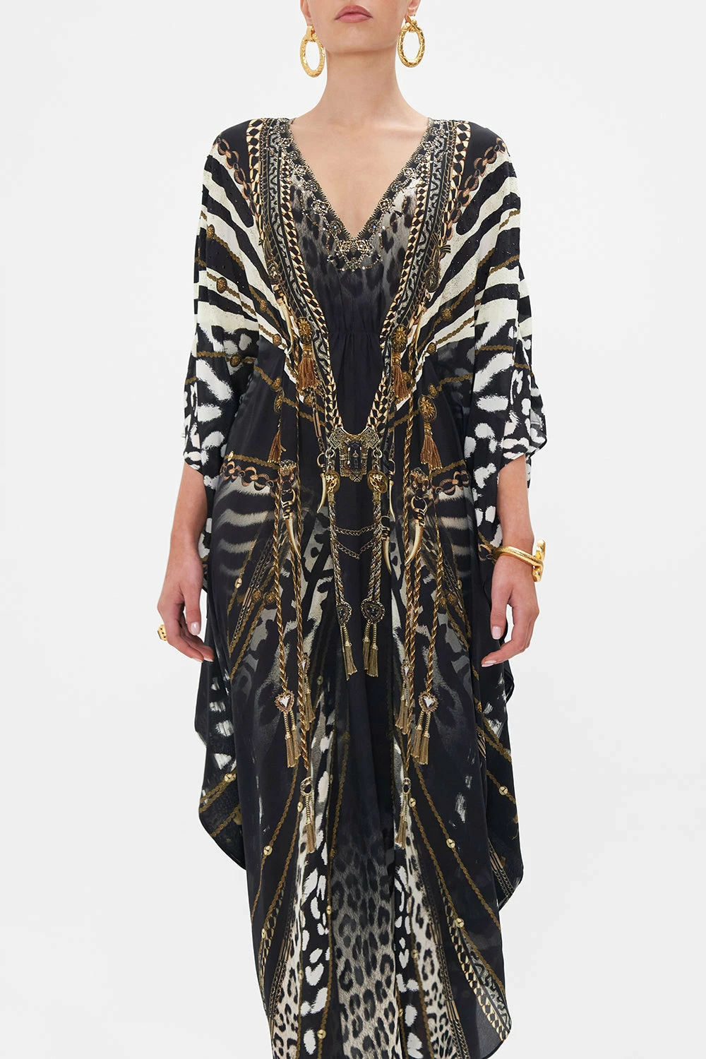 GATHERED WAIST KAFTAN UNTAMED ROYALTY 5 GATHERED WAIST KAFTAN UNTAMED ROYALTY - Image 5