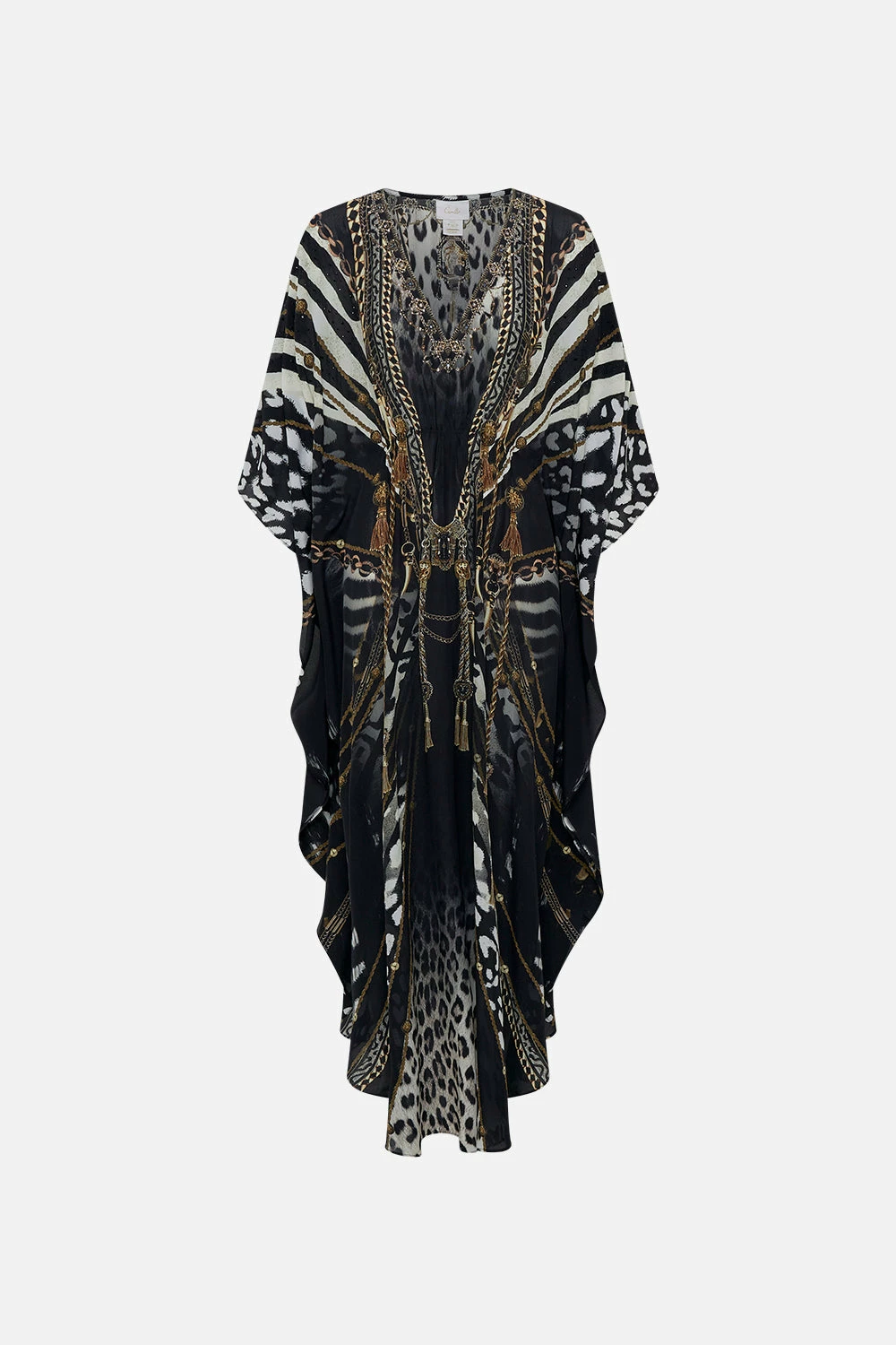 GATHERED WAIST KAFTAN UNTAMED ROYALTY 3 GATHERED WAIST KAFTAN UNTAMED ROYALTY - Image 3