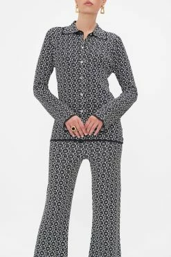 KNIT SHIRT FELINE FANTASY -clothing shop CAMILLA 00024835 KNIT SHIRT FELINE FANTASY 5