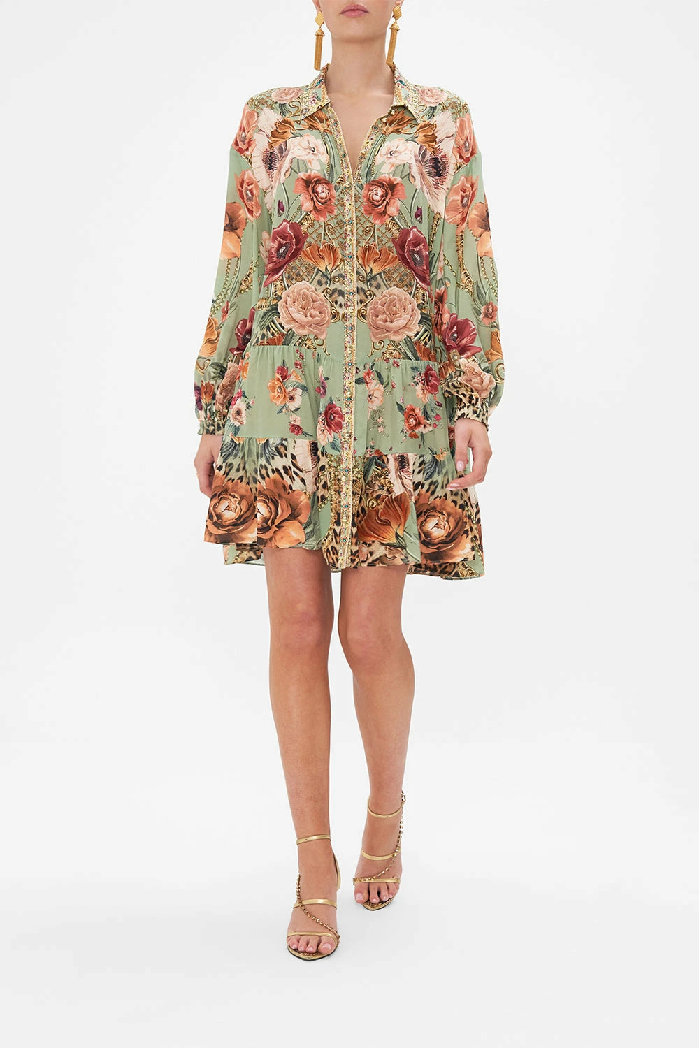 TIERED SHIRT DRESS GROW AND GLOW 1 TIERED SHIRT DRESS GROW AND GLOW