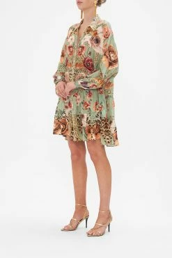 TIERED SHIRT DRESS GROW AND GLOW 11 TIERED SHIRT DRESS GROW AND GLOW -clothing shop CAMILLA 00024837 TIERED SHIRT DRESS GROW AND GLOW 2