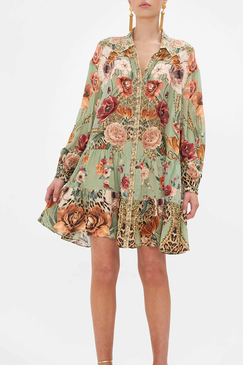 TIERED SHIRT DRESS GROW AND GLOW 5 TIERED SHIRT DRESS GROW AND GLOW - Image 5