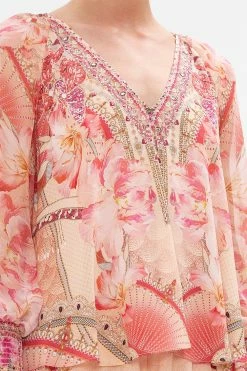 SHIRRED CUFF BLOUSE ADORE ME -clothing shop CAMILLA 00024849 SHIRRED CUFF BLOUSE ADORE ME 5