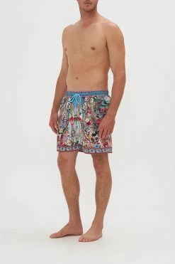 ELASTIC WAIST BOARDSHORT MICKEY TAKES A TRIP -clothing shop CAMILLA 00024938 ELASTIC WAIST BOARDSHORT MICKEY TAKES A TRIP 2