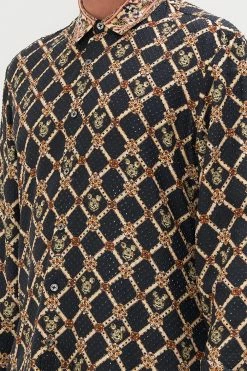 COLLARED LONG SLEEVE SHIRT MAXIMUM MICKEY -clothing shop CAMILLA 00024954 COLLARED LONG SLEEVE SHIRT MAXIMUM MICKEY 5