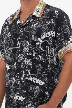 SHORT SLEEVE CAMP COLLARED SHIRT MICKEYS KINGDOM -clothing shop CAMILLA 00024966 SHORT SLEEVE CAMP COLLARED SHIRT MICKEYS KINGDOM 5