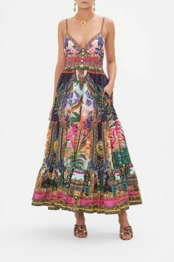 ORGANIC COTTON TIERED BODICE DRESS ALESSANDROS ATLANTIS