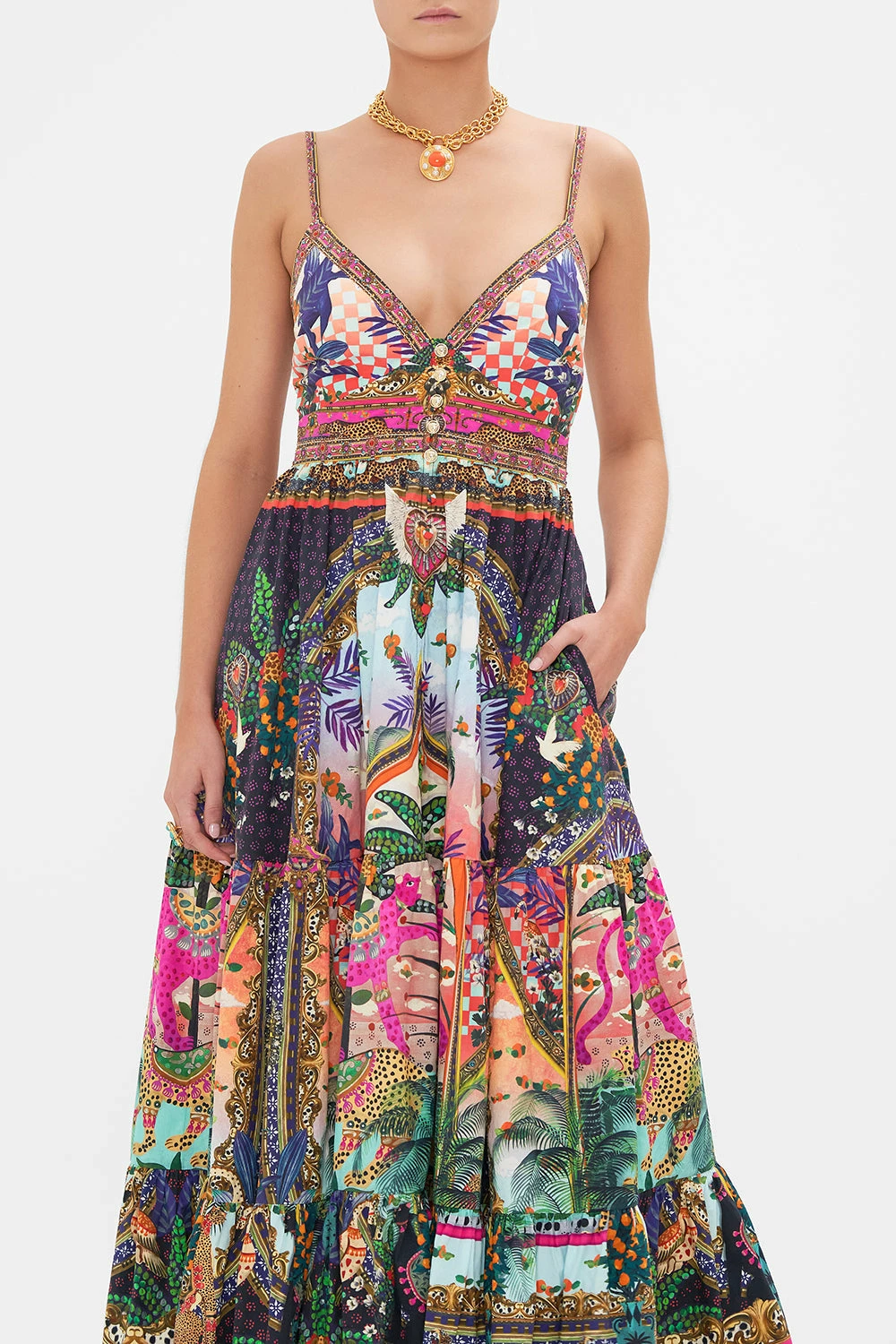 ORGANIC COTTON TIERED BODICE DRESS ALESSANDROS ATLANTIS 5 ORGANIC COTTON TIERED BODICE DRESS ALESSANDROS ATLANTIS - Image 5