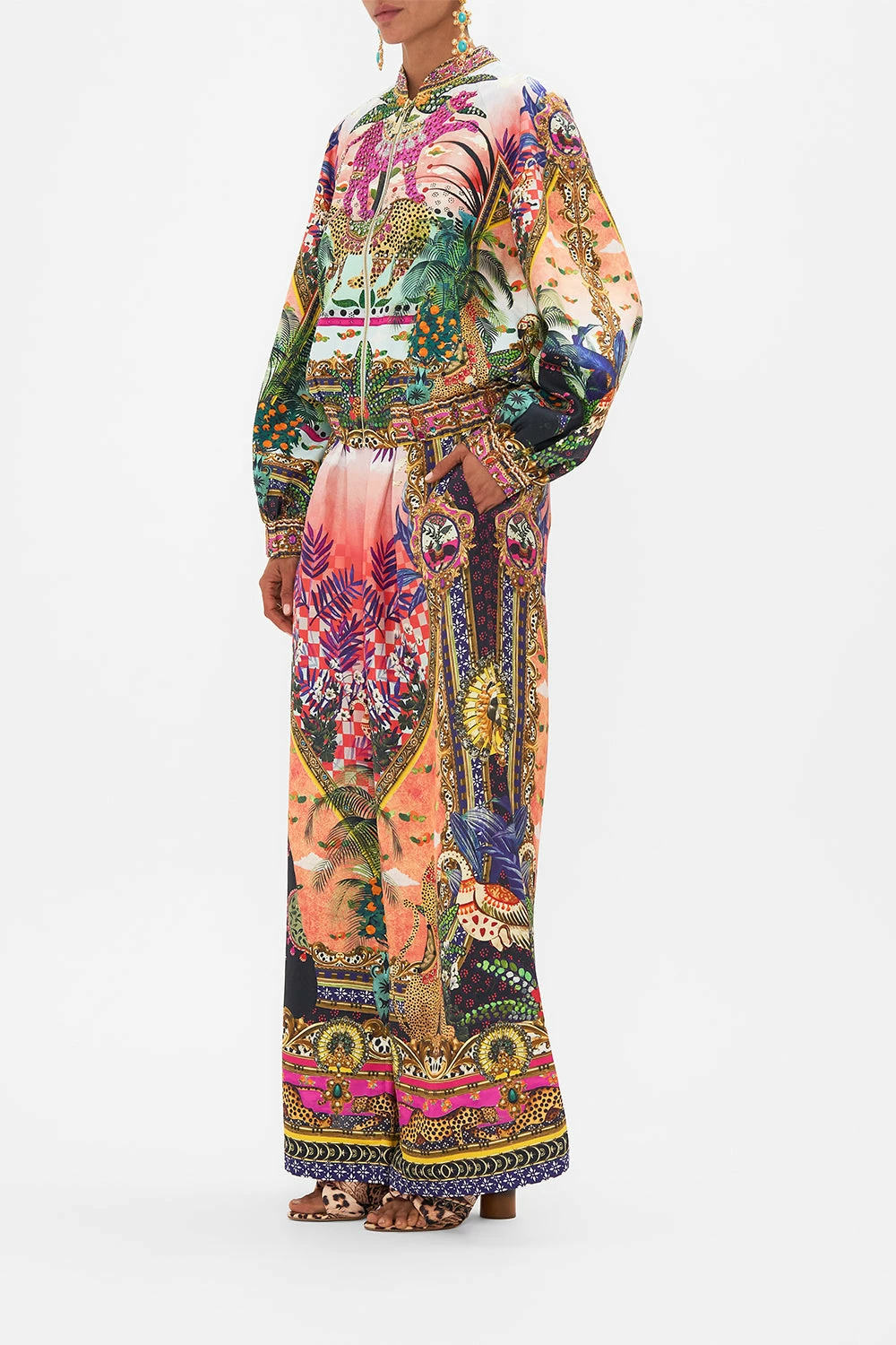 BOMBER JACKET WITH SHIRRED CUFF ALESSANDROS ATLANTIS 4 BOMBER JACKET WITH SHIRRED CUFF ALESSANDROS ATLANTIS - Image 4