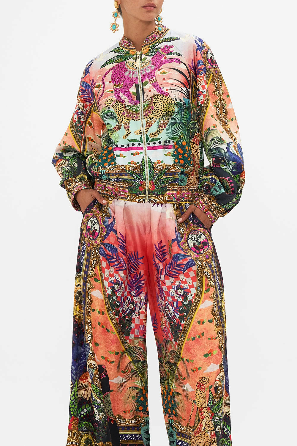 BOMBER JACKET WITH SHIRRED CUFF ALESSANDROS ATLANTIS 5 BOMBER JACKET WITH SHIRRED CUFF ALESSANDROS ATLANTIS - Image 5