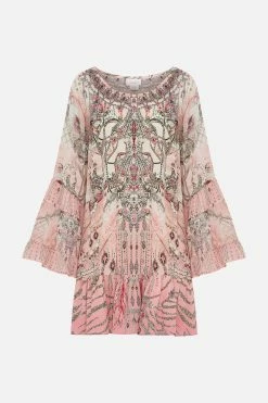 A LINE FRILL DRESS STARSHIP SISTAS -clothing shop CAMILLA 00025976 A LINE FRILL DRESS STARSHIP SISTAS GHOST 1