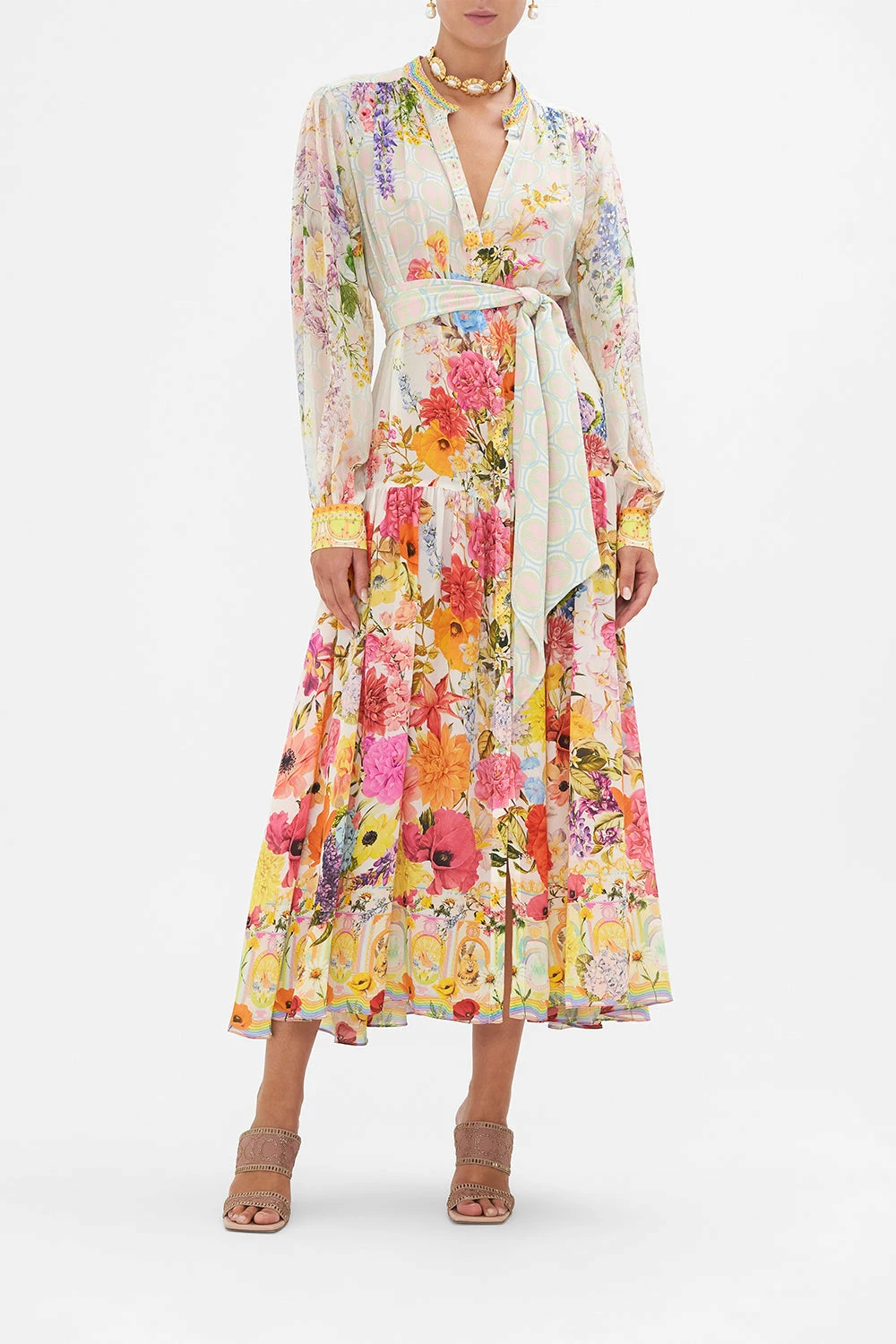 BUTTON THROUGH DRESS WITH YOKE SUNLIGHT SYMPHONY 1 BUTTON THROUGH DRESS WITH YOKE SUNLIGHT SYMPHONY