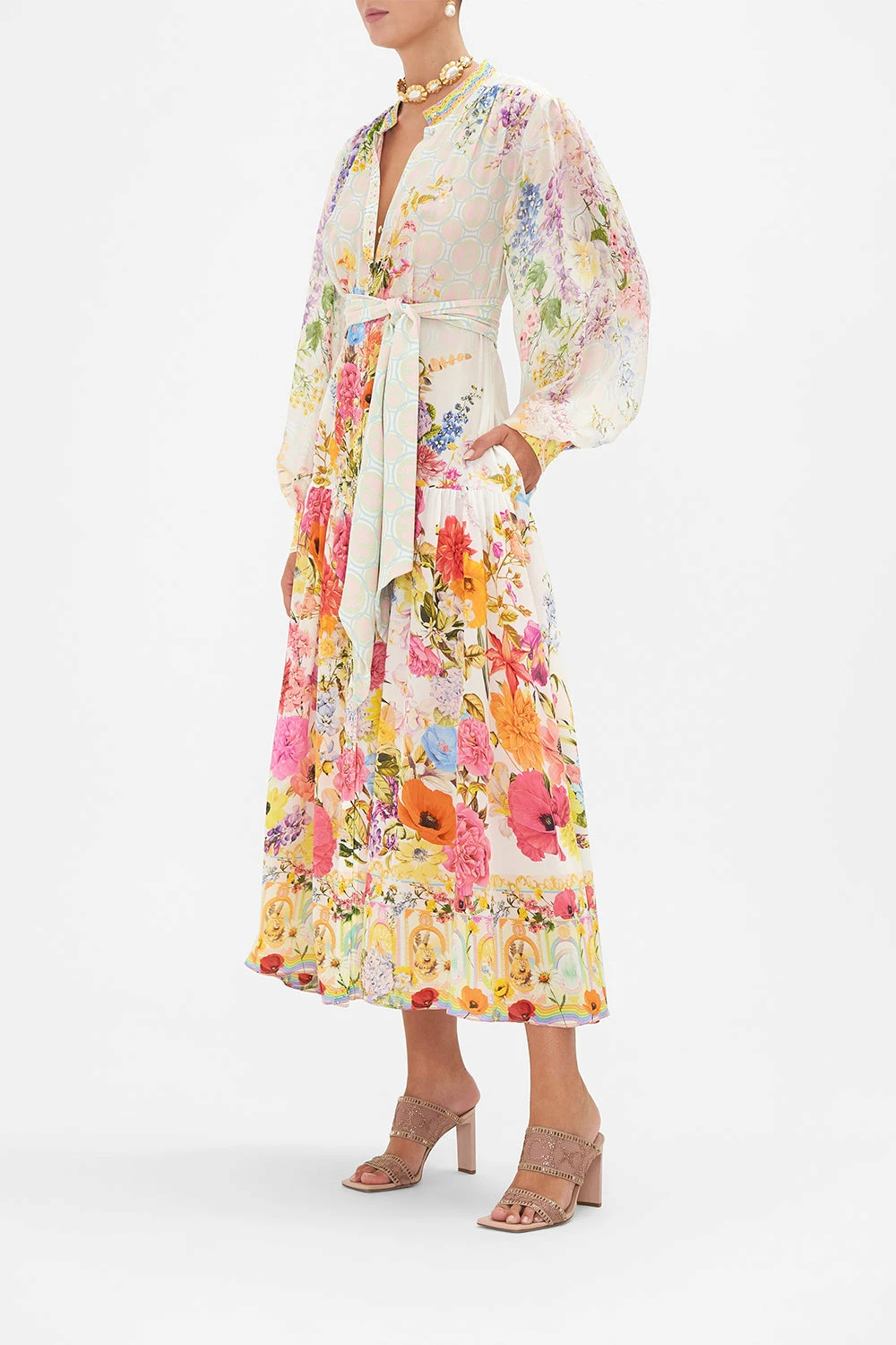 BUTTON THROUGH DRESS WITH YOKE SUNLIGHT SYMPHONY 4 BUTTON THROUGH DRESS WITH YOKE SUNLIGHT SYMPHONY - Image 4