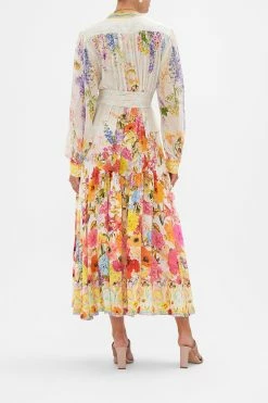 clothing shop -clothing shop CAMILLA 00025978 BUTTON THROUGH DRESS WITH YOKE SUNLIGHT SYMPHONY 3