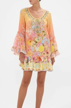 A LINE FRILL DRESS SOLAR FLARE -clothing shop CAMILLA 00025980 A LINE FRILL DRESS SOLAR FLARE 4