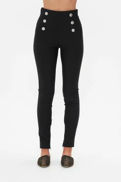 BUTTON EMBELLISHED PONTE PANT CHAOS IN THE COSMOS -clothing shop CAMILLA 00025985 CHAOSINTHECOSMOS BUTTONEMBELLISHEDPONTEPANT 4