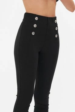 BUTTON EMBELLISHED PONTE PANT CHAOS IN THE COSMOS -clothing shop CAMILLA 00025985 CHAOSINTHECOSMOS BUTTONEMBELLISHEDPONTEPANT 5
