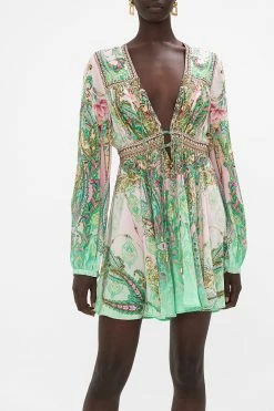 SHORT PEASANT DRESS LOST CITY -clothing shop CAMILLA 00025989 SHORT PEASANT DRESS LOST CITY 4