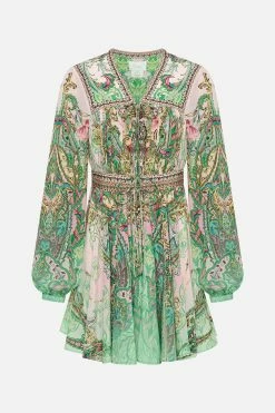 SHORT PEASANT DRESS LOST CITY -clothing shop CAMILLA 00025989 SHORT PEASANT DRESS LOST CITY GHOST 1