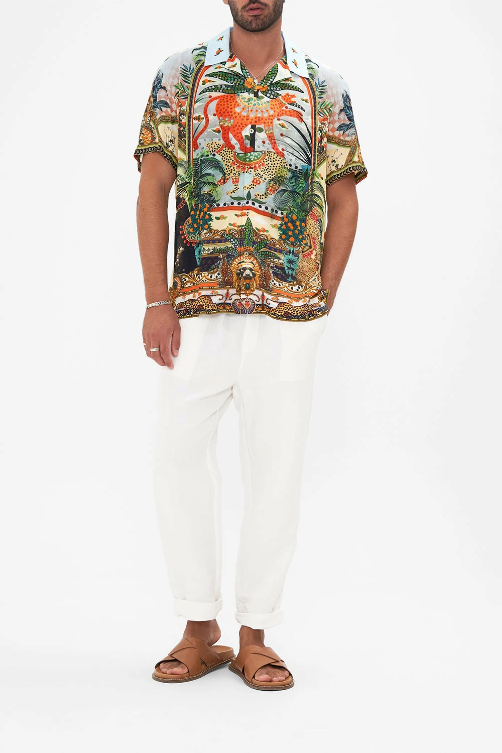 SHORT SLEEVE CAMP COLLARED SHIRT ALESSANDROS ATLANTIS 1 SHORT SLEEVE CAMP COLLARED SHIRT ALESSANDROS ATLANTIS