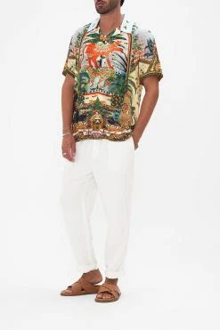 SHORT SLEEVE CAMP COLLARED SHIRT ALESSANDROS ATLANTIS 9 SHORT SLEEVE CAMP COLLARED SHIRT ALESSANDROS ATLANTIS -clothing shop CAMILLA 00026308 SHORT SLEEVE CAMP COLLARED SHIRT ALESSANDROS ATLANTIS 2