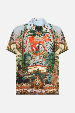 SHORT SLEEVE CAMP COLLARED SHIRT ALESSANDROS ATLANTIS 8 SHORT SLEEVE CAMP COLLARED SHIRT ALESSANDROS ATLANTIS -clothing shop CAMILLA 00026308 SHORT SLEEVE CAMP COLLARED SHIRT ALESSANDROS ATLANTIS GHOST