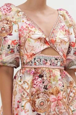 PUFF SLEEVE MINI DRESS MINNIE MOUSE MAGIC -clothing shop CAMILLA 00026404 PUFF SLEEVE MINI DRESS MINNIE MOUSE MAGIC 5