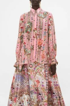 CURVED COLLAR BLOUSE MINNIE MOUSE MAGIC 10 CURVED COLLAR BLOUSE MINNIE MOUSE MAGIC -clothing shop CAMILLA 00026406 CURVED COLLAR BLOUSE MINNIE MOUSE MAGIC 1