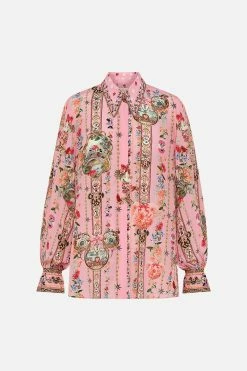 CURVED COLLAR BLOUSE MINNIE MOUSE MAGIC 8 CURVED COLLAR BLOUSE MINNIE MOUSE MAGIC -clothing shop CAMILLA 00026406 CURVED COLLAR BLOUSE MINNIE MOUSE MAGIC GHOST