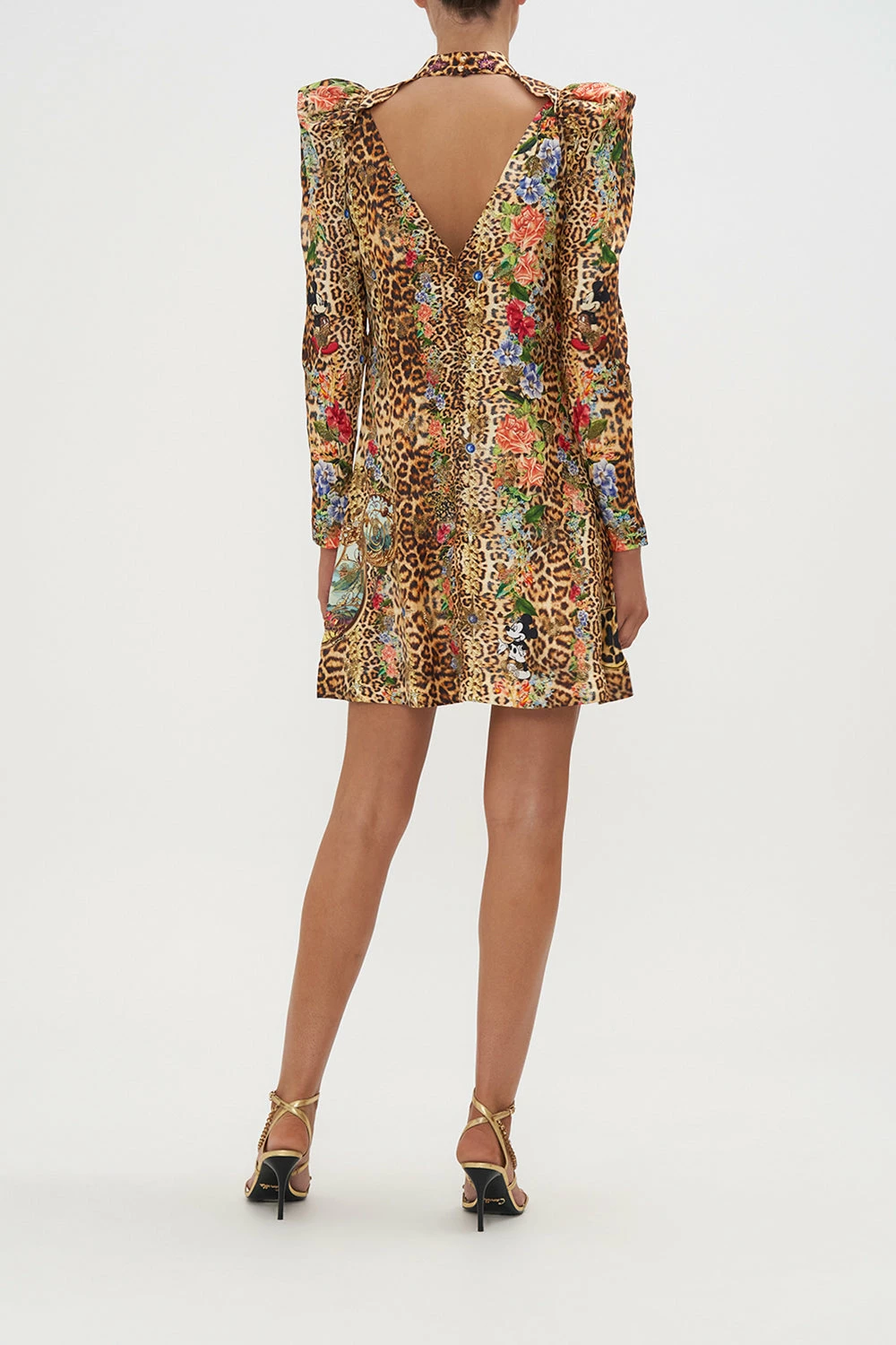 PUFF SLEEVE HIGH NECK MINI DRESS MICKEY MANIA 2 PUFF SLEEVE HIGH NECK MINI DRESS MICKEY MANIA - Image 2