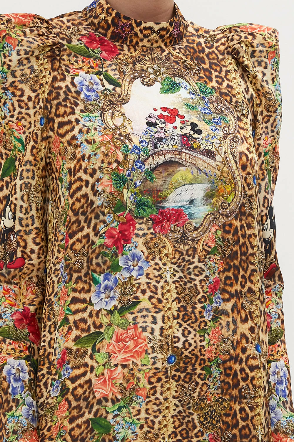 PUFF SLEEVE HIGH NECK MINI DRESS MICKEY MANIA 6 PUFF SLEEVE HIGH NECK MINI DRESS MICKEY MANIA - Image 6