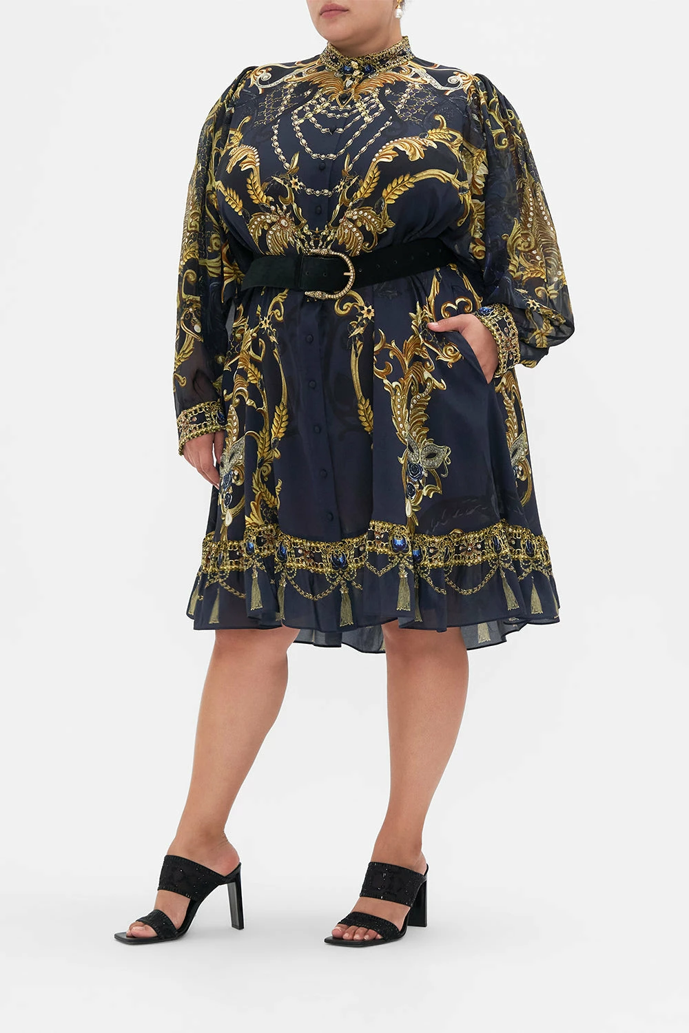 DROP SLEEVE SHIRT DRESS MOONLIGHT MELODIES 9 DROP SLEEVE SHIRT DRESS MOONLIGHT MELODIES - Image 9