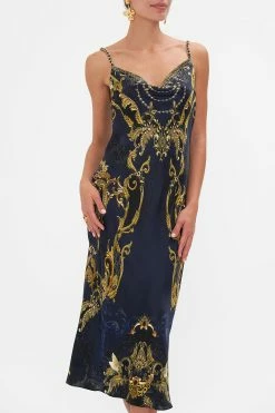 LONG BIAS SLIP MOONLIGHT MELODIES 9 LONG BIAS SLIP MOONLIGHT MELODIES -clothing shop CAMILLA 00026430 MOONLIGHT MELODIES LONG BIAS SLIP 4