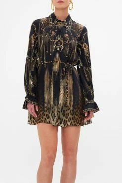 SHIFT SHIRT DRESS JUNGLE DREAMING -clothing shop CAMILLA 00026434 SHIFT SHIRT DRESS JUNGLE DREAMING 4
