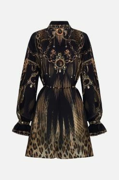 SHIFT SHIRT DRESS JUNGLE DREAMING -clothing shop CAMILLA 00026434 SHIFT SHIRT DRESS JUNGLE DREAMING GHOST 2