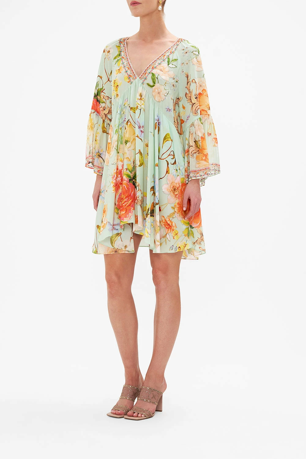 A-LINE RUFFLE SLEEVE DRESS TALK THE WALK 5 A-LINE RUFFLE SLEEVE DRESS TALK THE WALK - Image 5